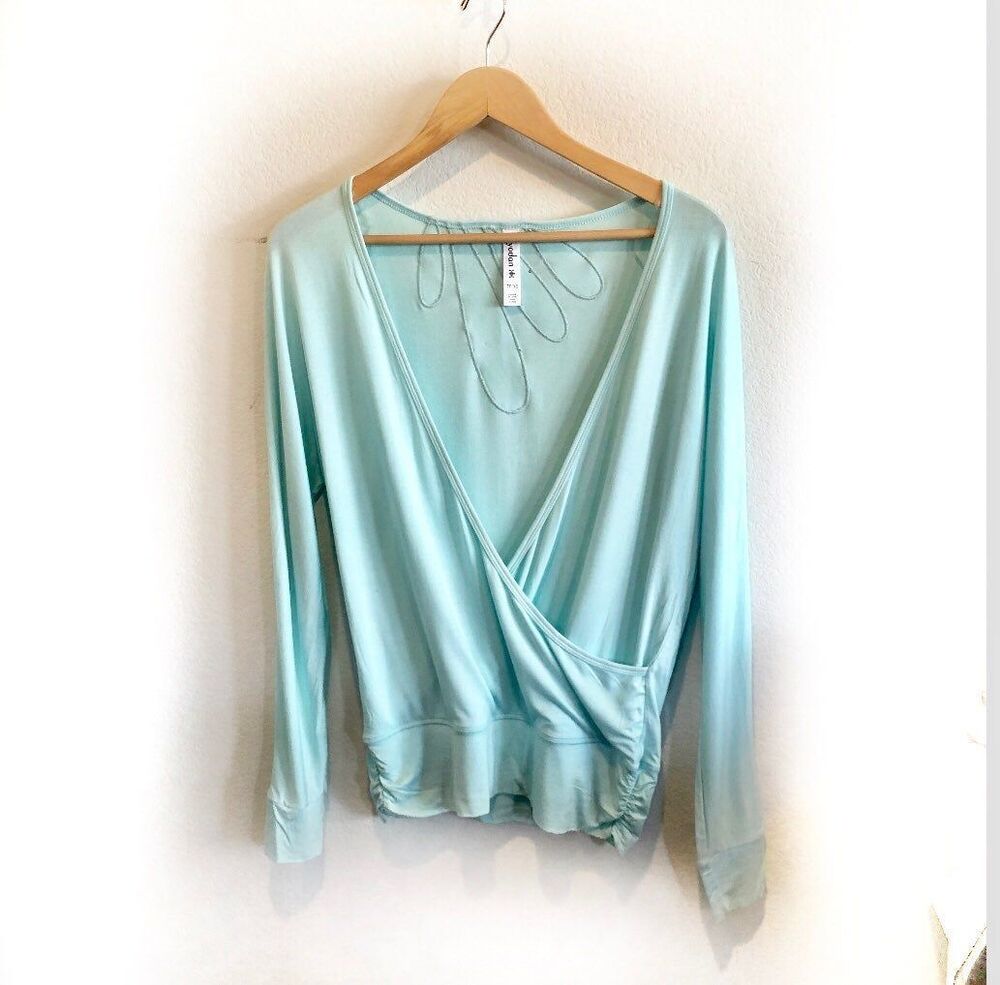 Kyodan green long sleeved Wrap Top